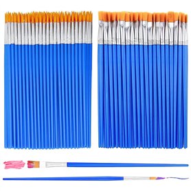 SYEYCW 80 Pièces Pinceaux de Peinture en Vrac pour Enfants
