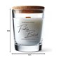 Sincero Home Bougie Parfumée - Bougie Artisanale en Cire de Soja avec Mèche en Bois, 450g, 60 Heures de Combustion, Parfum Crois