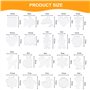 20 Pcs Plaques de Perles à Repasser Enfants Panneaux Perforés pour Perles 5mm Modèles de DIY avec Cartes Colorées Support Perles