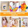 20 Pcs Plaques de Perles à Repasser Enfants Panneaux Perforés pour Perles 5mm Modèles de DIY avec Cartes Colorées Support Perles