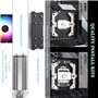 TR AssassinX120 SE ARGB Refroidisseur d'air CPU, 4 caloducs,TL-C12C-S PWM Refroidisseur de CPU à ventilateur silencieux avec rou