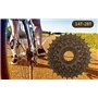 Cassette de Roue Libre de Bicyclette de 6 Vitesses 14T-28T, Accessoire de Rechange de Rechange de Vélo de Cassette de Dents de V