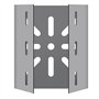 WiTi 2PACK Support Poteau Vertical caméra sécurité,Support d’Angle Montage Acier Inoxydable Pinces Tuyau à 3 Boucles,adapté camé