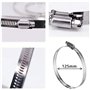 WiTi 2PACK Support Poteau Vertical caméra sécurité,Support d’Angle Montage Acier Inoxydable Pinces Tuyau à 3 Boucles,adapté camé