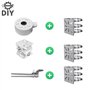 WiTi 2PACK Support Poteau Vertical caméra sécurité,Support d’Angle Montage Acier Inoxydable Pinces Tuyau à 3 Boucles,adapté camé