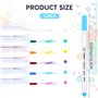 UWOBEFO Stylos Effaçables Couture Couleur 12 Pièces Stylo Effaçable à L'Eau Couture Stylo Multicolores Stylo Marqueur en Tissu C
