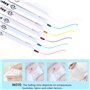 UWOBEFO Stylos Effaçables Couture Couleur 12 Pièces Stylo Effaçable à L'Eau Couture Stylo Multicolores Stylo Marqueur en Tissu C