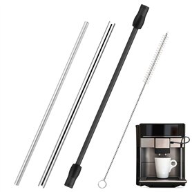 3 Pièces Tuyaux à Lait en Acier Inoxydable Cafetière Ensemble D'accessoires Compatible avec Siemens EQ6 EQ700 Ensemble D'accesso