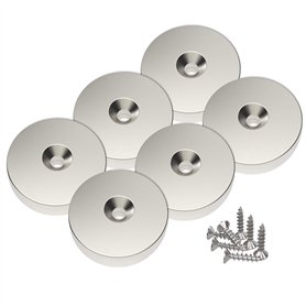 6 pièces Magnetpro Aimants en néodyme 25 x 4.5 mm