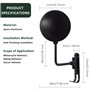 Tunejoy Support de Casque de Moto de Mural Porte de Casque de Moto de Rotation 180° Rangement Exposition Décorative de Casques d