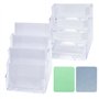 Lot de 2 Porte-Cartes de Visite en Acrylique Transparent