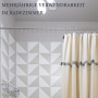 Lot de 27 crochets de rideau de douche en acier inoxydable pour tringle à rideau de douche, tringle à vêtements, 70 x 40 mm, arg