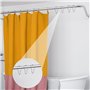 Lot de 27 crochets de rideau de douche en acier inoxydable pour tringle à rideau de douche, tringle à vêtements, 70 x 40 mm, arg
