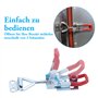GH-4001 Lot de 6 fermetures à levier en acier inoxydable pour caisses et armoires avec 50 vis métalliques