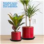 JRSHIRLEYLTD Lot de 9 soucoupes rondes en plastique pour pot de fleurs - Pour l'intérieur et l'extérieur