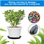 JRSHIRLEYLTD Lot de 9 soucoupes rondes en plastique pour pot de fleurs - Pour l'intérieur et l'extérieur