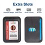 Porte-Badges en Pu Cuir Verticaux Badge Porte-Cartes avec Cordon Rétractable Lanière avec Porte-Carte D'Identité pour Le Travail