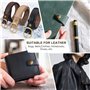 Boutons Pression 12 Sets Metal Bouton Snaps pour Cuir Vêtement Pressions Couture avec 4 Pcs Outils de Fixation pour Vêtements, V