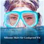 Masque Plongée Enfant Lunettes Piscine Enfants Adolescents de 7 à 12 Ans Protection UV 180°View HD Anti-buée Anti-Fuite Lunettes