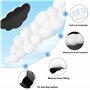 Tapis de Souris et Repose-Poignet Clavier, Mouse Pad Ergonomique and Nuage Doux Repose Poignet Clavier et Souris en Mousse à Mém