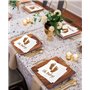 Kreatwow Paquet de 50 Serviettes en Papier Baby Shower Baptême Bébé Pieds - 33 x 33 cm Dépliée
