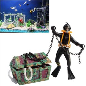 Bestgle Ornement d'Aquarium d'action