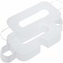 Lot de 50 lunettes de réalité virtuelle jetables 3D unies en tissu polaire doux et respirant pour lunettes de réalité virtuelle