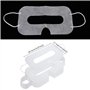 Lot de 50 lunettes de réalité virtuelle jetables 3D unies en tissu polaire doux et respirant pour lunettes de réalité virtuelle