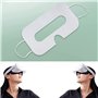 Lot de 50 lunettes de réalité virtuelle jetables 3D unies en tissu polaire doux et respirant pour lunettes de réalité virtuelle