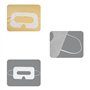 Lot de 50 lunettes de réalité virtuelle jetables 3D unies en tissu polaire doux et respirant pour lunettes de réalité virtuelle