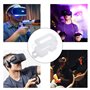 Lot de 50 lunettes de réalité virtuelle jetables 3D unies en tissu polaire doux et respirant pour lunettes de réalité virtuelle