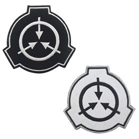 2 Pièces Fondation SCP Ensemble de Signes Tactiques Drôle SCP Surnaturel Broderie Militaire Carton D'emblème avec Crochet et Bou