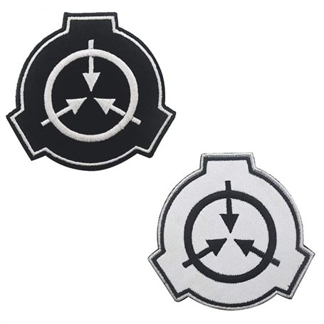 2 Pièces Fondation SCP Ensemble de Signes Tactiques Drôle SCP Surnaturel Broderie Militaire Carton D'emblème avec Crochet et Bou