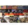 2 Pièces Drapeau du Coréen Corée Patch Tactique Militaire Emblème National Applique Fermeture Crochet et Boucle pour Chapeau Sac
