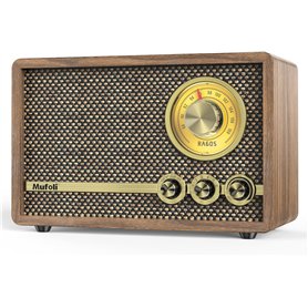 Mufoli Radio rétro avec haut-parleur Bluetooth