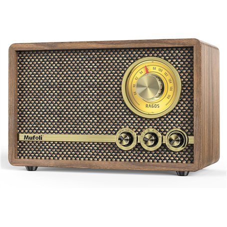 Mufoli Radio rétro avec haut-parleur Bluetooth