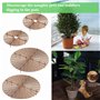 4 Pièces Grille de Protection pour Pot de Fleurs, 52cm et 30cm en Plastique pour Animaux de Compagnie Chat Tombe Sécurité Bébé a