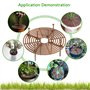 4 Pièces Grille de Protection pour Pot de Fleurs, 52cm et 30cm en Plastique pour Animaux de Compagnie Chat Tombe Sécurité Bébé a