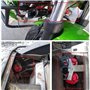 Klaxon Camion 12v,Double Tonalité Klaxon de Voiture Forme D'escargot 110±5db,Avertisseur Sonore de Haut Parleur Avec Support,our