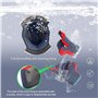 Casque intégral de moto, casque intégral d'équitation à la mode léger, casque intégral femme pour homme pour scooter de course, 