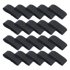 YouMen 20Pcs Brassard élastique Noir Brassards de Capitaine éLastique Respect FunéRailles Deuil Deuil Brassard De pour Football