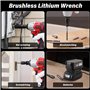 TEENO Tool Kit 3 Piece Set (Brushless Cordless Impact Wrench + Impact Drill + Brushless Angle Grinder) 20V 2 X Batterie 3Ah