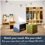 Children's Factory Chaise Cube 3 en 1 pour Enfants, siège Flexible, mobilier de Salle de Classe, Bleu Ciel