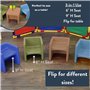 Children's Factory Chaise Cube 3 en 1 pour Enfants, siège Flexible, mobilier de Salle de Classe, Bleu Ciel