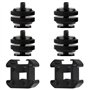 Griffe de Support Triple Adaptateur de Montage Support d'Extension d'Adaptateur pour Microphone Flashs Moniteur Appareils Photo