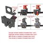 Zeberoxyz Support d'entraînement direct pour plaque en aluminium avec 4 poulies avec extrudeuse à double engrenage avec kit de m