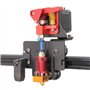 Zeberoxyz Support d'entraînement direct pour plaque en aluminium avec 4 poulies avec extrudeuse à double engrenage avec kit de m