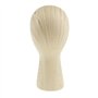 VIGAN Tête de mannequin mannequin en fibre de verre grain de bois - Support de présentation pour perruques, chapeaux, chapeaux, 
