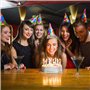 Couronne Anniversaire 18 Ans Tiare Diadème Princesse avec Peigne Strass Cristal Argent Articles de Fête et Décorations