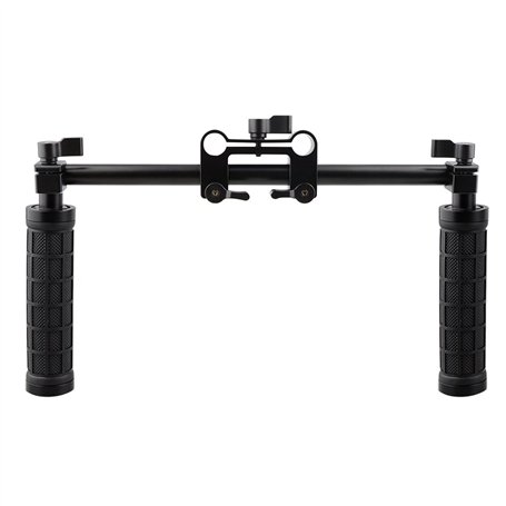 CAMVATE Poignées Avant Handbar Support à Pince pour 15 mm Tige Système de Support d'épaule Rig (Noir)
